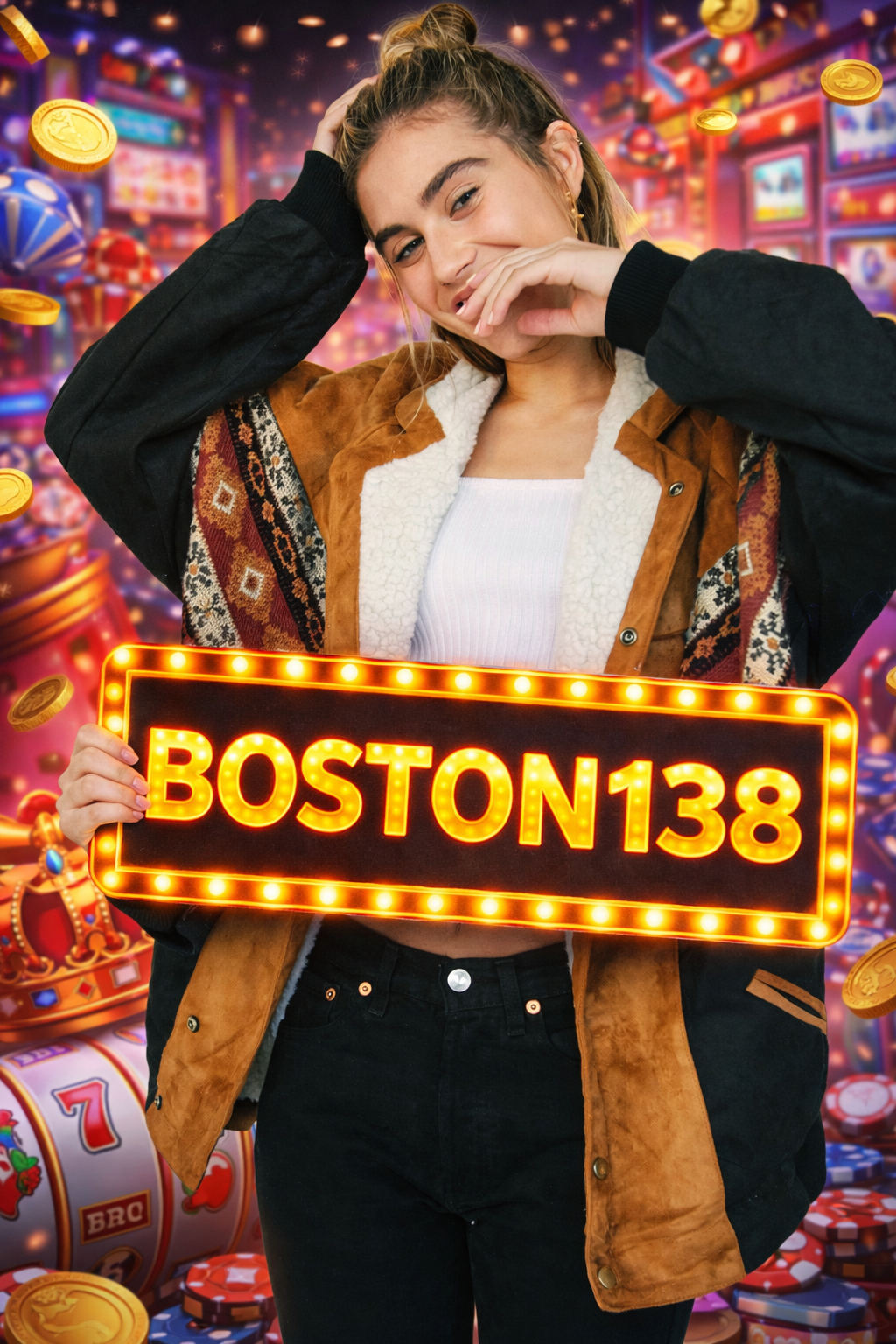 ALASKA BROWN VEGAN NAVAJO BOMBER - Arizona Vintage